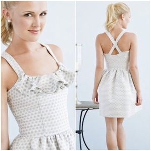 Kirribilla Silver/White Silk Blend Dress